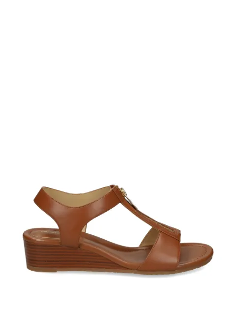 Michael Michael Kors Berkley zip leather sandals Brown 40S6BRMS1L