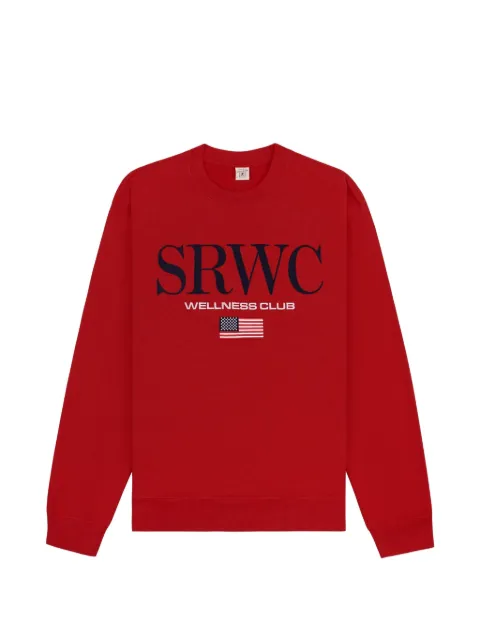 Sporty & Rich embroidered crew-neck sweatshirt Red ST07163177RE15