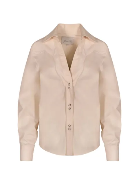 Johanna Ortiz Hacia Puerto V-neck shirt Neutrals PT02512
