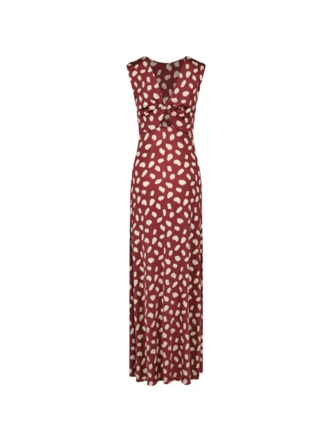 Johanna Ortiz Horizonte Místico midi dress Red PT03788