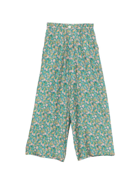 Pierre-Louis Mascia floral-printed palazzo pants Green ALOESPT11094