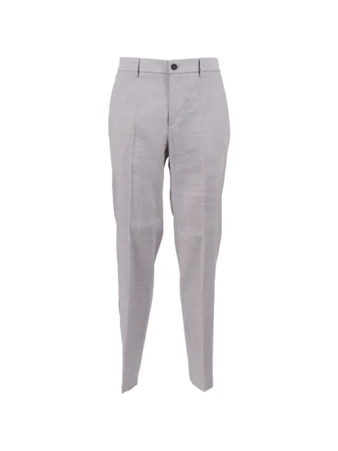 Peserico elasticated-waistband tailored trousers Grey R5472505814