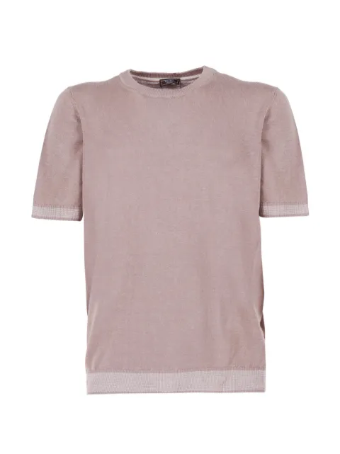 Peserico knitted short-sleeve sweater Pink R59497F129056R