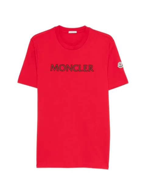 Moncler logo-detail T-shirt Red L10918C0007589B8U