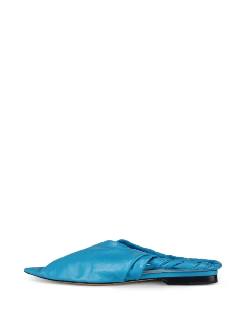 Bottega Veneta Pre-Owned pointed-toe slingback pumps Blue 2056417