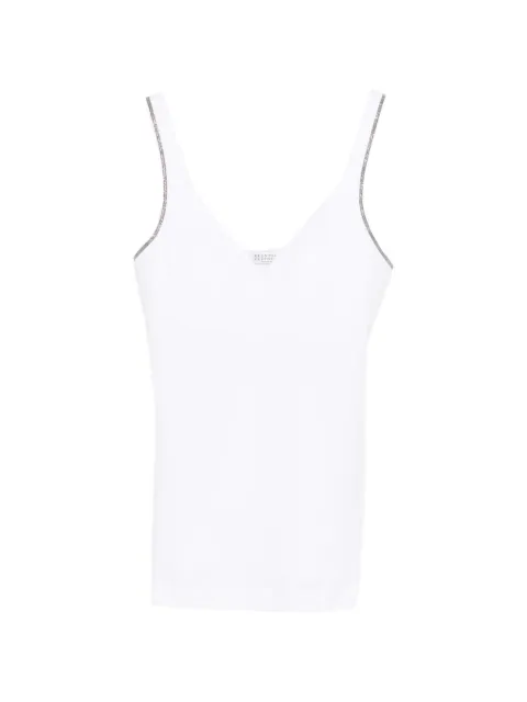 Brunello Cucinelli V-neck vest White M0T18A702C159