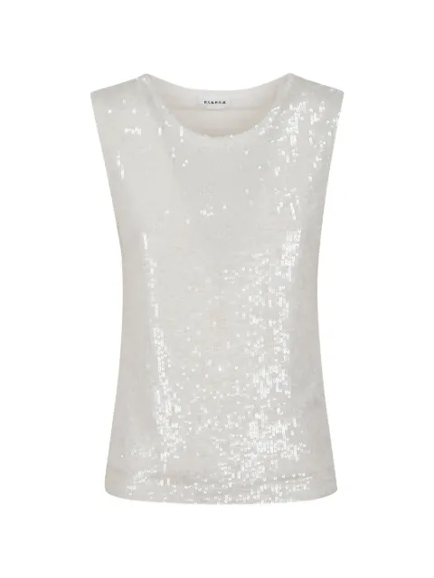 P.A.R.O.S.H. sleeveless blouse White D311680
