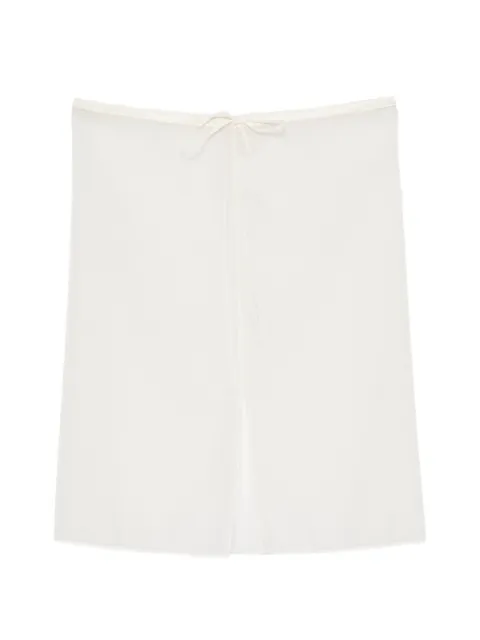 DUNST drawstring midi skirt Neutrals UDSK6A208IV