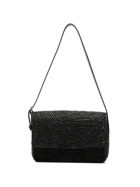 Manebi woven leather shoulder bag Black V53VS