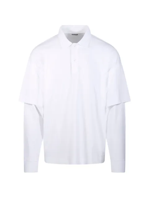 DARKPARK layered polo shirt White MJE13JER01