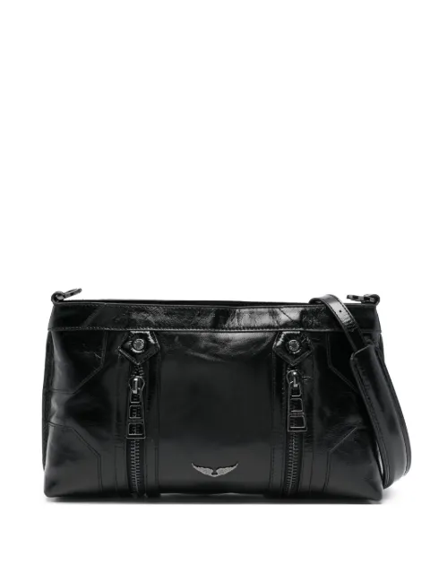 Zadig&Voltaire Sunny Moody patent shoulder bag Black LWBA03891