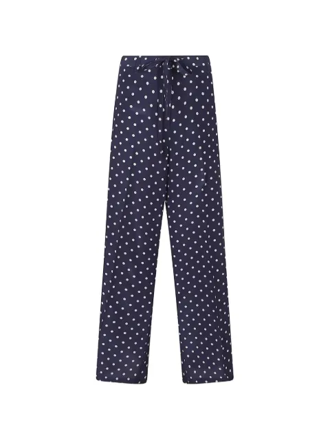 P.A.R.O.S.H. polka-dot drawstring-waist trousers Blue D232498