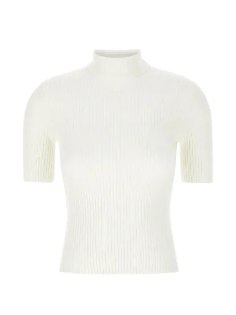 Courrèges Reedition ribbed sweater White PERMPU026FI0001HERWHITE