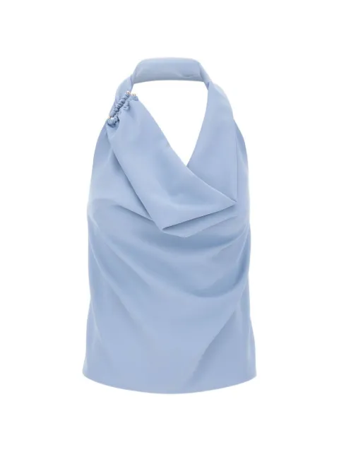 kaos draped shawl halterneck blouse Blue SP1TZ0090080