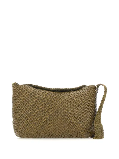 DRAGON DIFFUSION Santa Marta interwoven crossbody bag Green 8703