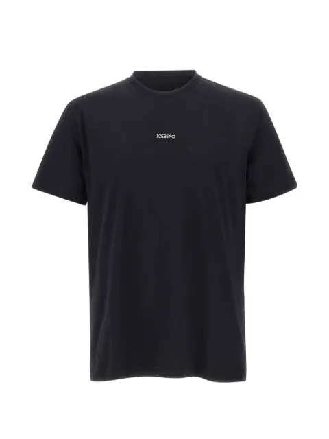Iceberg logo-embroidered T-shirt Black F04563259000