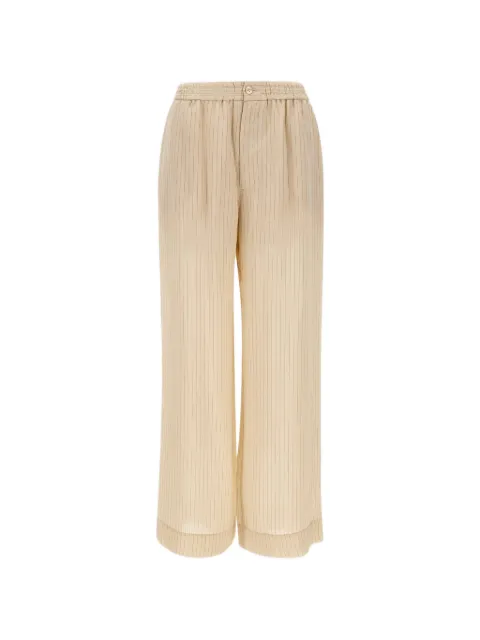 HERSKIND pinstripe elasticated trousers Neutrals 5803259026