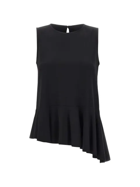 kaos ruffled-hem sleeveless blouse Black SPBMA0100001