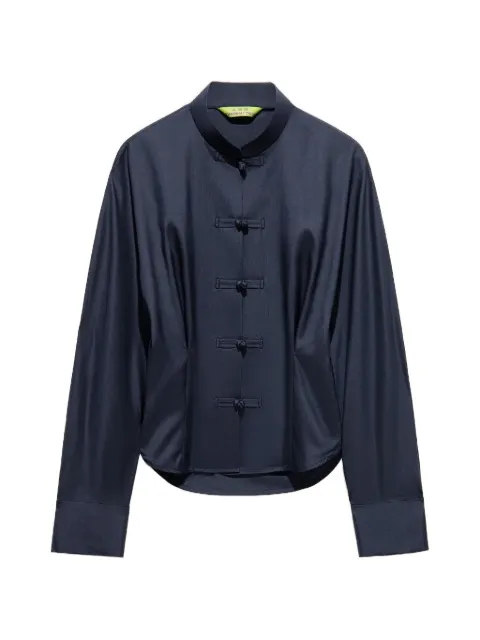Shanghai Tang silk blouse Blue Z2WRB231CW