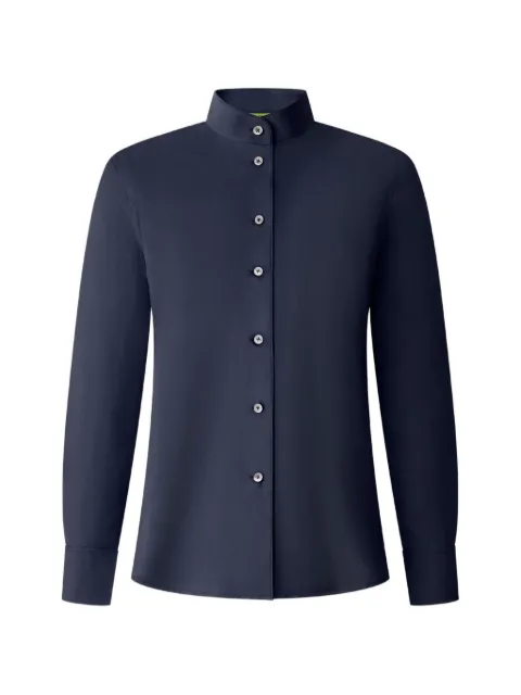 Shanghai Tang silk blouse Blue Z2WRB111CW