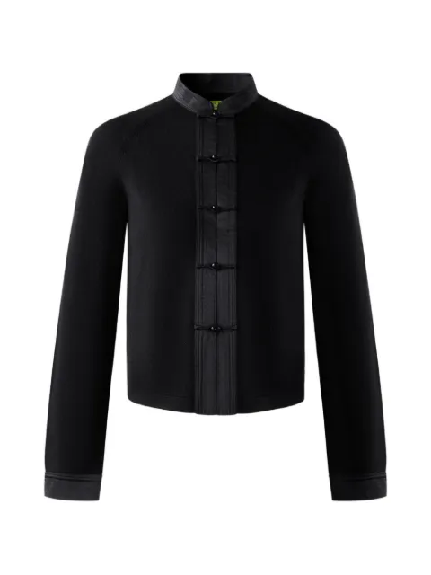 Shanghai Tang Tang high-neck cardigan Black Z3WRC120AN