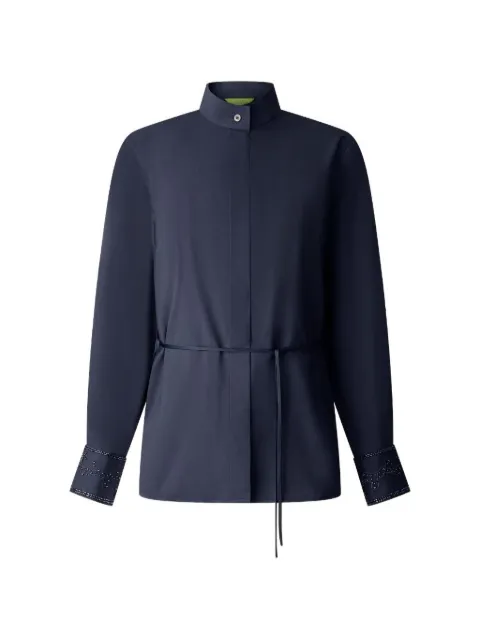 Shanghai Tang silk blouse Blue Z2WRB107CW