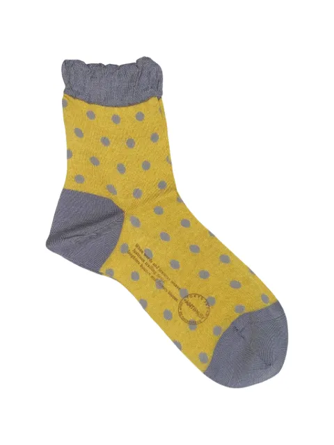 Antipast dotted-pattern socks Yellow ANP62YE
