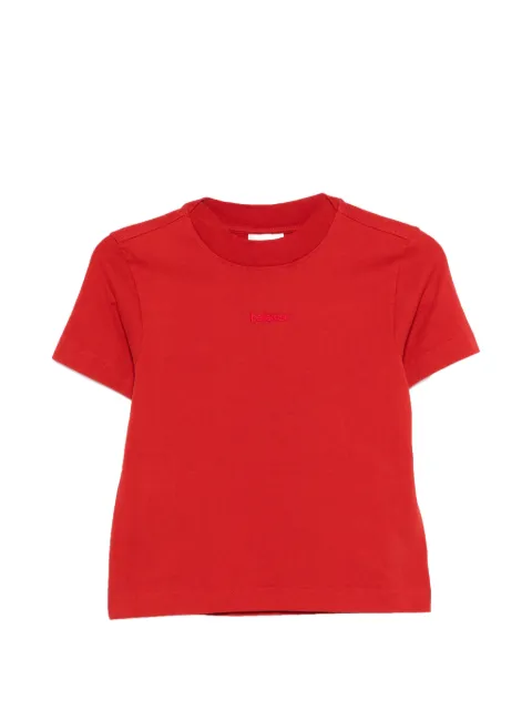 Bellerose Flec logo-embroidery T-shirt Red BW261347T1831