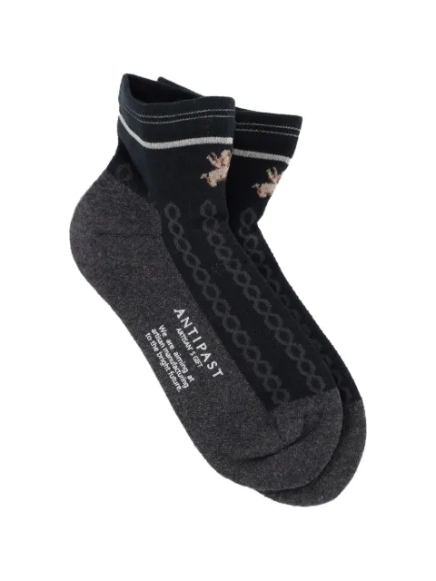 Antipast knitted patterned socks Grey KT154S