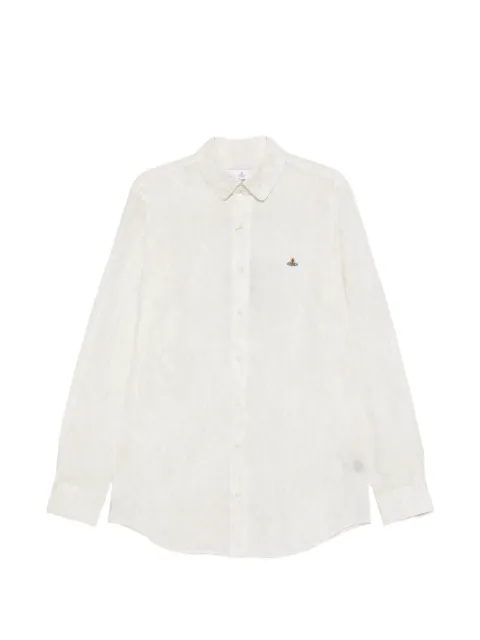 Vivienne Westwood orb-detail button-fastening shirt White 24010005W01EL