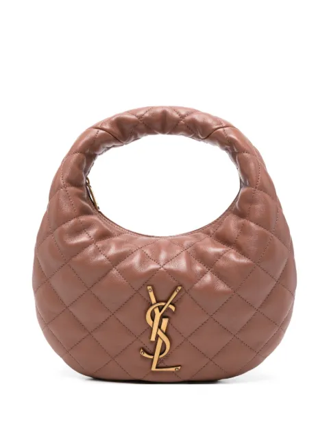 Saint Laurent baby Icarino quilted logo tote bag Brown 851689AAANG