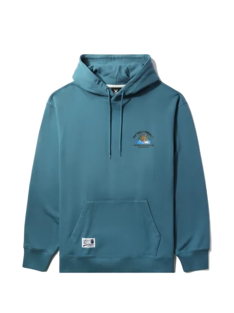 FINGERCROXX graphic drawstring hoodie Blue FFXSWM00309XL