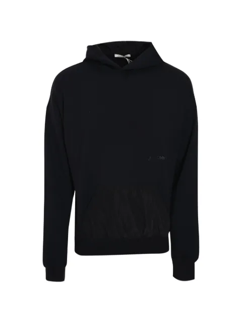 HINNOMINATE nylon-paneled hoodie Black HMABM01042