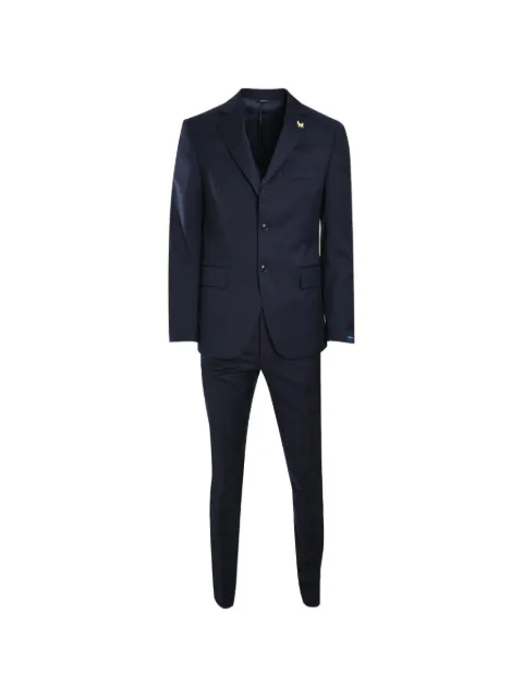 Tombolini button-up suit Blue A565U781
