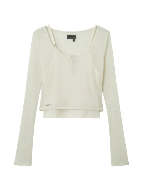 Musium Div. button ribbed top Neutrals FFXTEM01331X