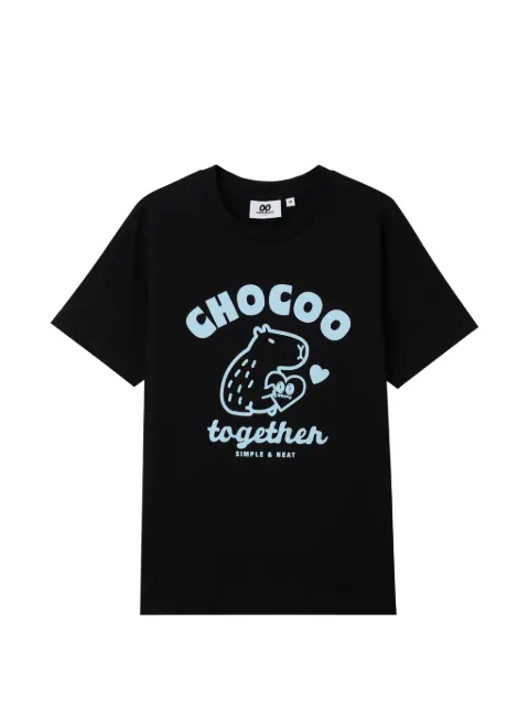 CHOCOOLATE crew-neck T-shirt Black FFXTEW01411X