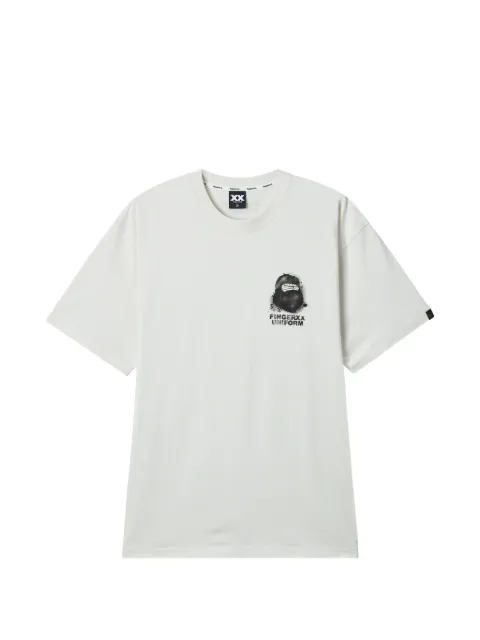 FINGERCROXX short-sleeve printed T-shirt Neutrals 00CCSL702316L