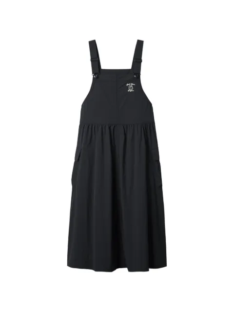 FINGERCROXX embroidered midi dress Black 00CSPL702305L