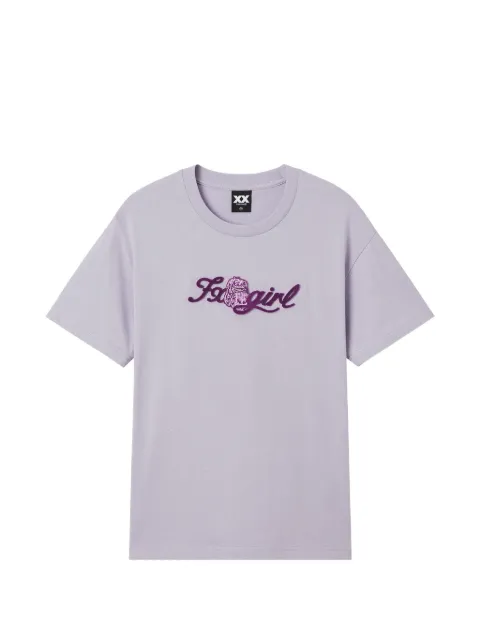 FINGERCROXX embroidered T-shirt Purple 6S122AS