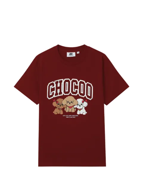 CHOCOOLATE graphic-print T-shirt Red FFXTEW01400X