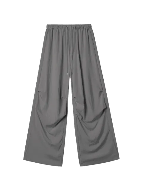 b+ab drawstring-fastening gathered trousers Grey IZXPTM00619X