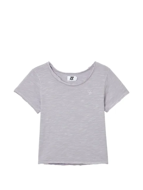 izzue scoop-neck T-shirt Purple FFXTEM01313X