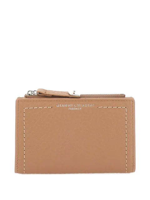 GIANNI CHIARINI Bubble leather wallet Neutrals PF6003TK
