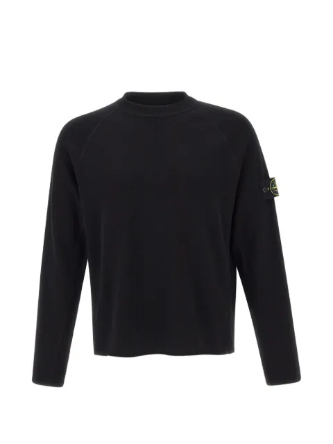 Stone Island 5100045 compact rib soft organic cotton jumper Black L1S155100045S0N13