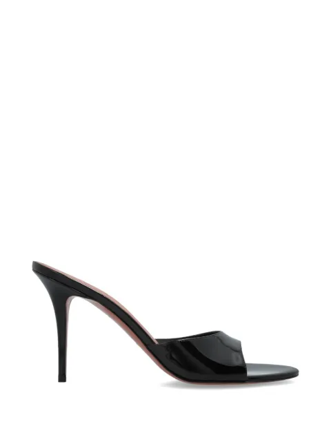 Amina Muaddi Elodie patent sandals Black ELODIESLIPPER90