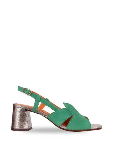 Chie Mihara Rutter cut-out sandals Green RUTTER