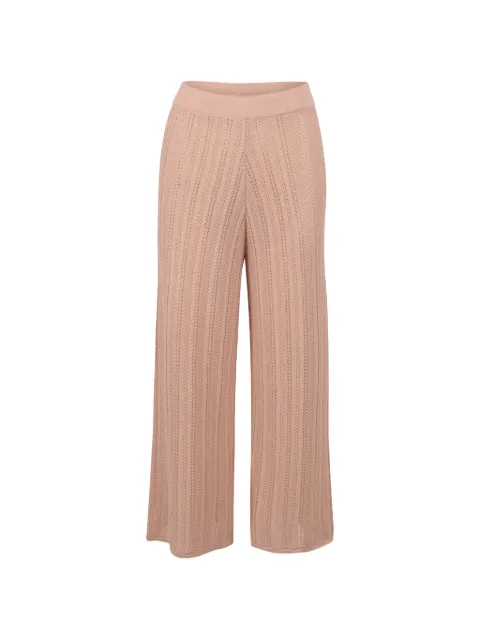 Baobab pointelle-knit wide-leg trousers Neutrals 6480160