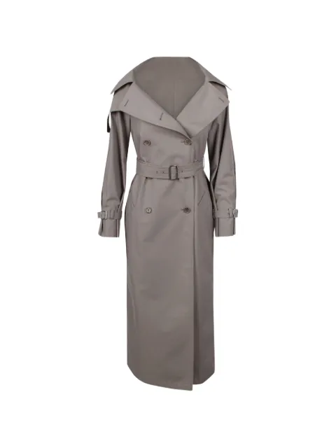 Max Mara Pancia belted double-breasted trench coat Grey 2611021053600