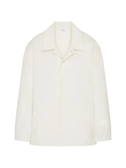 Courrèges logo-print oversized jacket White 126CMA271PL0258
