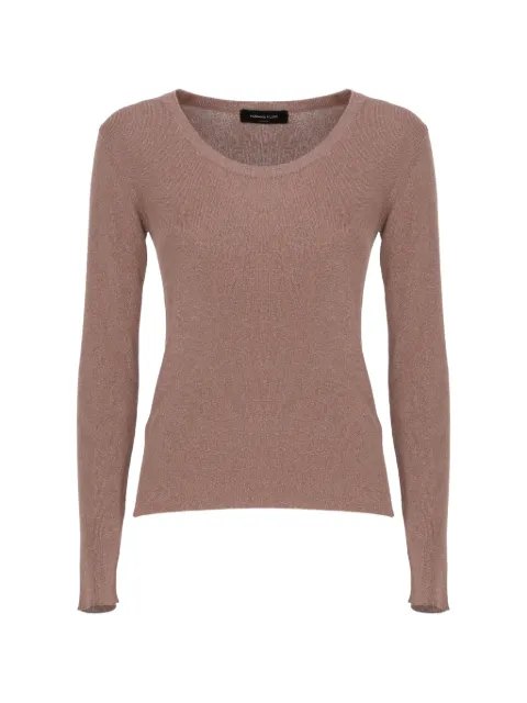 Fabiana Filippi fine-knit long-sleeve sweater Brown MAD266F067D9621268